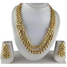 High End Real kundan 22k Gold Plated necklace set 